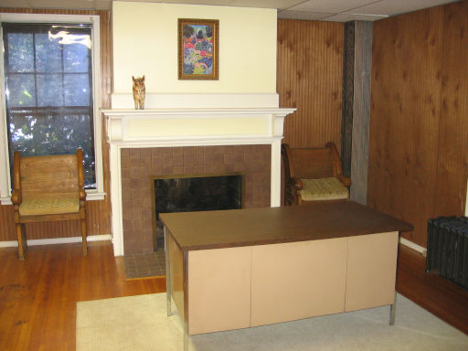Iles Manor - Office with Fireplace