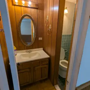Private bathroom and shower